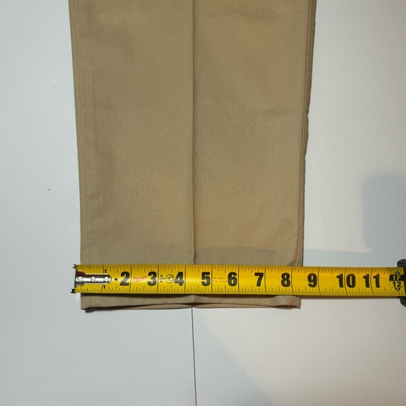 NWT Vintage L.L. Bean Men’s 36x34 Tan Pleat Pants Made In USA Inseam 31in - Picture 10 of 11